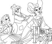 Coloriage Hocus pocus de dessin anim&eacute; en maternelle