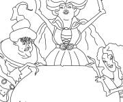 Coloriage Hocus pocus en action