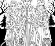 Coloriage Illustration de Hocus Pocus