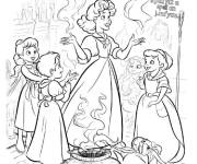 Coloriage La chanson des s&oelig;urs Sanderson sur le chaudron