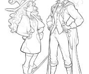 Coloriage Les amoureux de Hopcus Pocus
