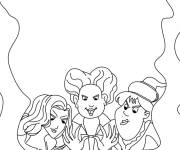 Coloriage Les aventures dans le film Hocus pocus