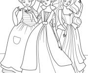 Coloriage Les s&oelig;urs Sandersons &agrave; la soir&eacute;e dansante de la mairie