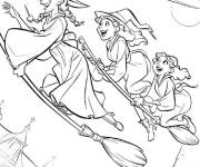 Coloriage les Sandersons dans l'air