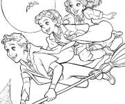 Coloriage Les soerus mignonnes qui savent la magie