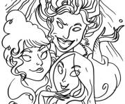 Coloriage Les sorci&egrave;res de Hocus Pocus allume une bougie