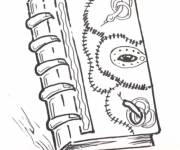 Coloriage et dessins gratuit Livre de sorts facile à imprimer