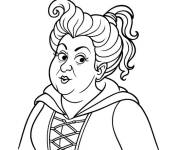 Coloriage Mary sandersoon qui d&eacute;teste les enfants