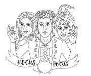 Coloriage et dessins gratuit Personnage of Hocus Pocus facile à imprimer