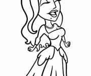 Coloriage Petite Sarah Sanderson heureuse