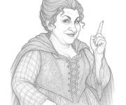 Coloriage Portrait de Mary Sanderson