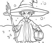 Coloriage Portrait de sorci&egrave;re d'Hocus Pocus