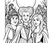 Coloriage Portrait des s&oelig;urs Sanderson