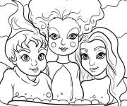 Coloriage Pr&eacute;paration de potions Hocus Pocus