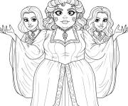 Coloriage S&oelig;urs Sanderson du film Hocus Pocus