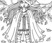 Coloriage Sorci&egrave;re Sarah de Hocus Pocus