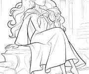 Coloriage Winifred assise