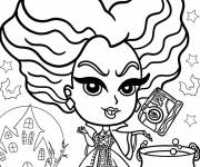 Coloriage Winifred Sanderson style dessin anim&eacute;