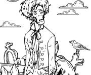 Coloriage Zombie dans film Hocus Pocus