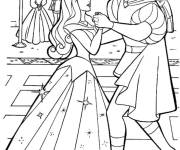 Coloriage Belle danse dans le ch&acirc;teau