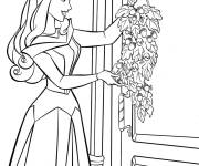 Coloriage La belle au bois dormant d&eacute;core le ch&acirc;teau