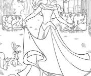 Coloriage La belle au bois dormant dessin couleur