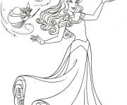 Coloriage La belle au bois dormant en toute beaut&eacute;