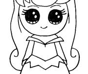 Coloriage Petite Aurore mignonne
