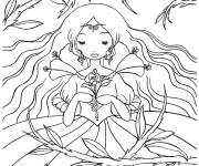 Coloriage Princesse Aurore endormie