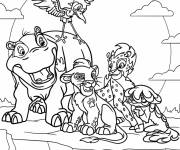 Coloriage Affiche du film la garde du roi lion