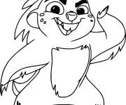 Coloriage et dessins gratuit Bunga Badger à imprimer