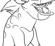 Coloriage et dessins gratuit Chungu Hyena de cartoon à imprimer