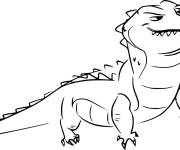 Coloriage et dessins gratuit Crocodile de la garde du roi lion à imprimer