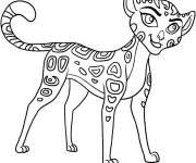 Coloriage Fuli gu&eacute;pard &agrave; imprimer