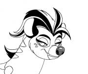 Coloriage Hy&egrave;ne Jaziri avec des beaux yeux