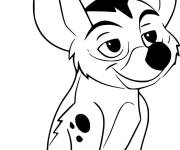 Coloriage et dessins gratuit Jeune chacal Dogo à imprimer
