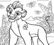 Coloriage Kion adolescent de la garde du roi lion