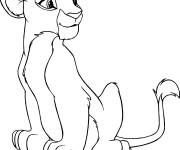 Coloriage La belle lionne Kiara