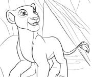 Coloriage La lionne Kiara