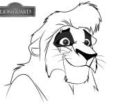 Coloriage Le roi gentil Simba