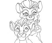 Coloriage Les lionceaux Kovu et Vitani
