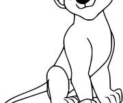 Coloriage Personnage Kiara de la s&eacute;rie la garde du roi lion