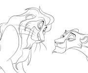 Coloriage Personnages m&eacute;chants de la garde du roi lion
