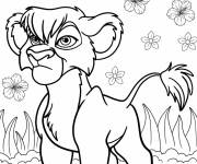 Coloriage Petit lionceau Vitani