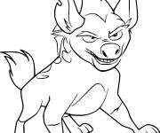 Coloriage Portrait du Janja Hyena