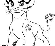 Coloriage Portrait du lion Kion