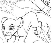 Coloriage Princesse Kiara se prom&egrave;ne