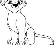 Coloriage Princesse Kiara souriante