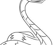 Coloriage Serpent de la Garde du Roi Lion