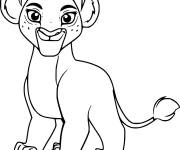 Coloriage Tiifu de la garde du roi lion